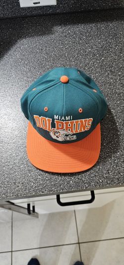 NEW.  Miami Dolphin Footbal Cap   Nostalgia Co.  Mitchell & Ness