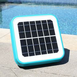 Solar Pool Ionizer Floating Water Cleaner and Purifier Keeps Water Clear, Chlorine Free and Eco-Friendly, Compatible with Fresh and Salt Water Pools &