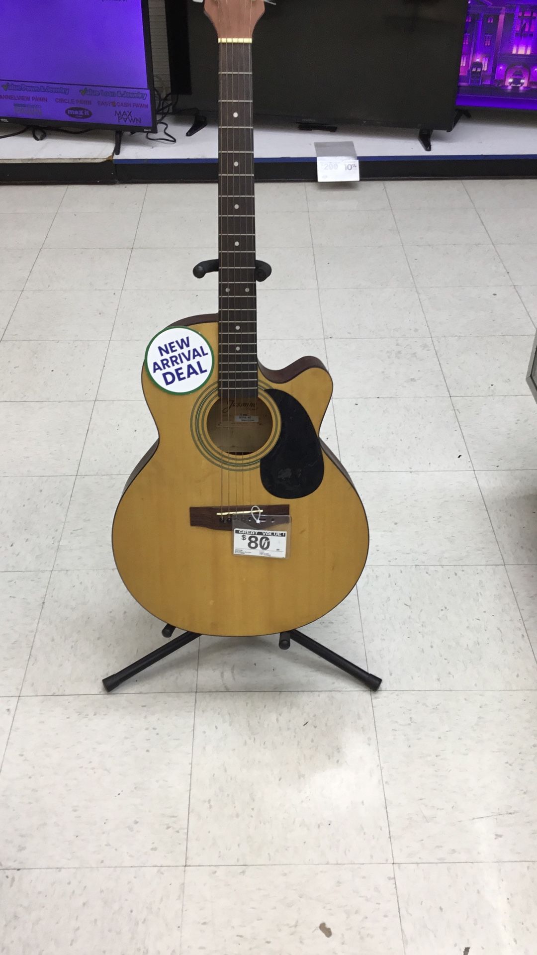 $80. Jasmine Acoustic Guitar