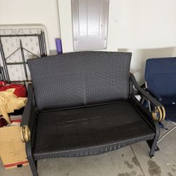 Backyard Woven Bench