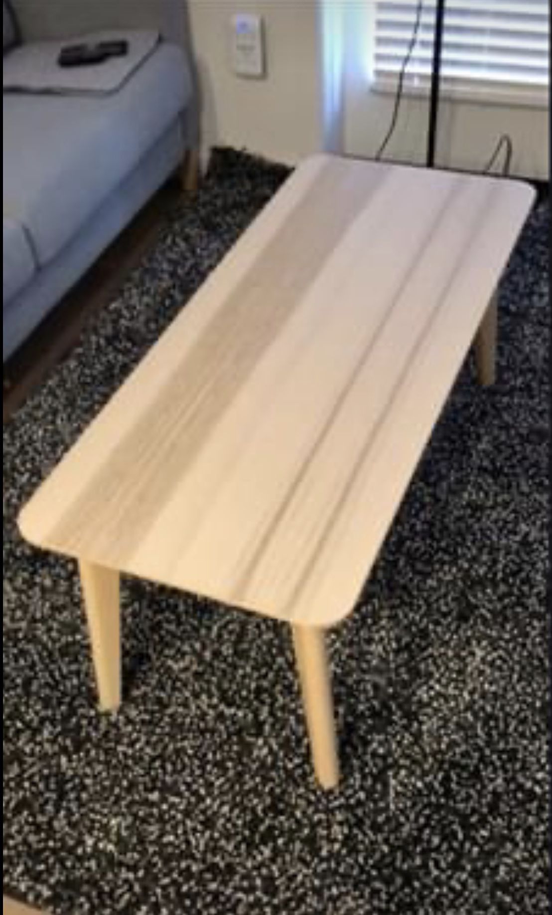 IKEA Lisabo light wood beige coffee table