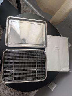 Stainless Steel Baking Sheet with Wire Rack