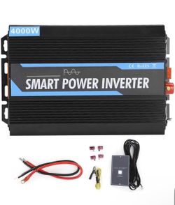 4000W Inverter Pure Sine Wave Smart Power Inverter AC cations. Standard Specifications * Input: DC 12V * Output: AC 220V * Compatibility: Univers