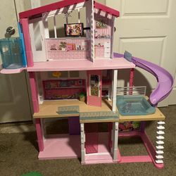 Barbie Dreamhouse Dollhouse With Working Elevator & Slide