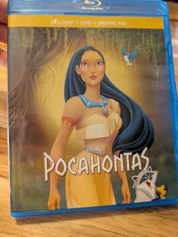(G) Disney Pocahontas Blu-ray + DVD