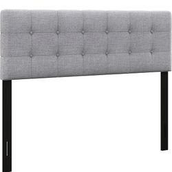 Queen head board with box spring and and metal bed frame