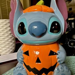 Halloween Stitch Cookie Jar 