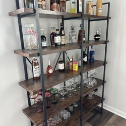 Book Shelves/Bar Area