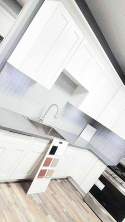 Kitchen cabinets solid wood and countertops
