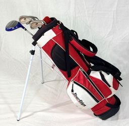 Kids Junior Golf Club Set RH Driver + Irons & Tour Edge Stand Bag Fits Kids 4’0”-4’6”