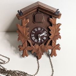 Vintage German Black Forest Cuckoo Clock For Parts Or Repair