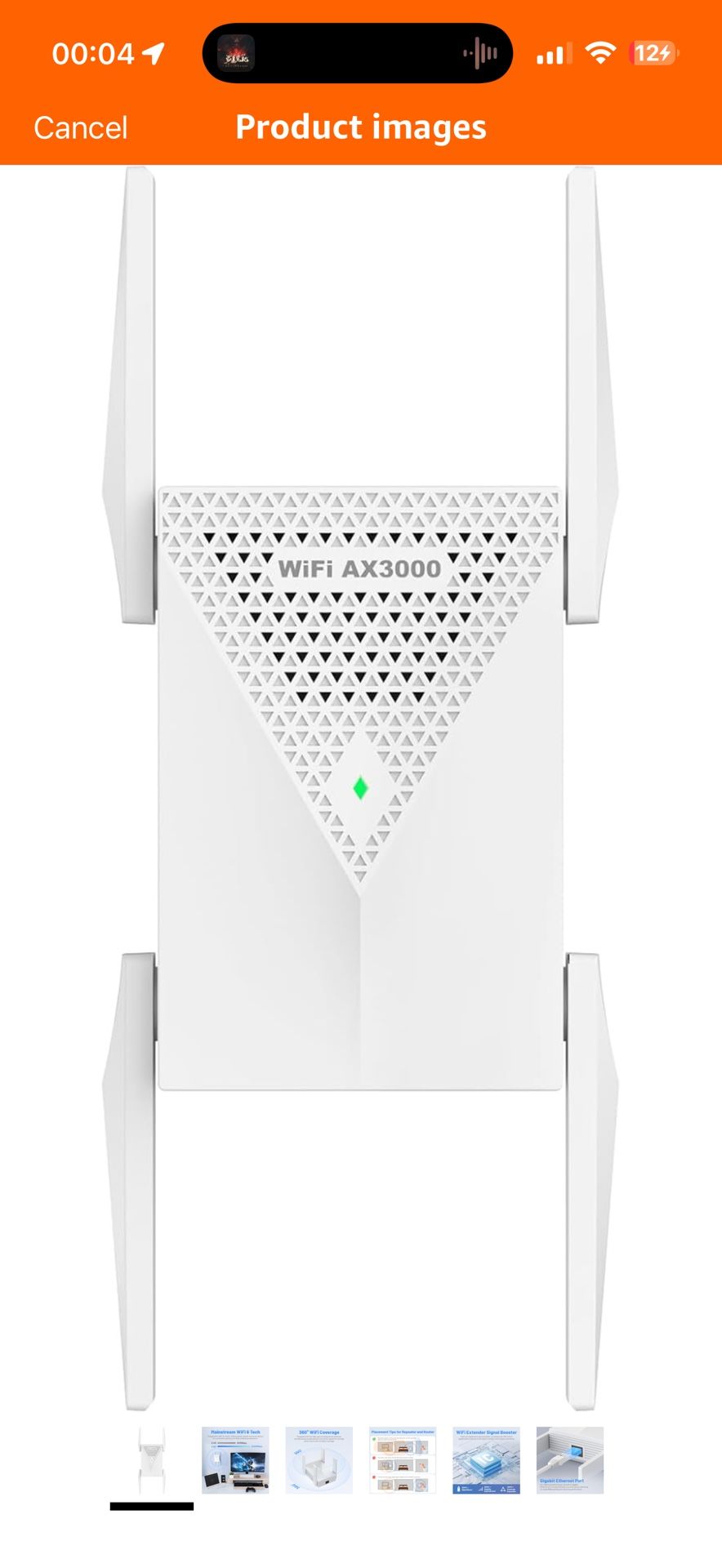 AX3000 WiFi 6 Extender-Dual Band (2.4G/5.8G), WiFi Extender Signal Booster with Gigabit Ethernet Port, Access Point, No Required App, Long Range WiFi 