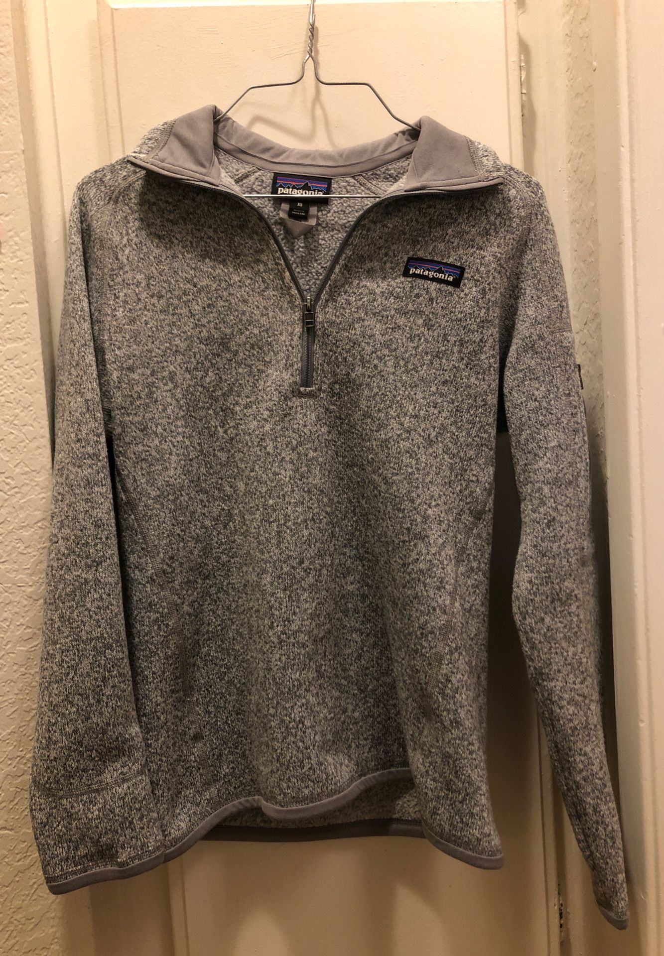 Patagonia Quarter 1/4 zip sweater jacket grey