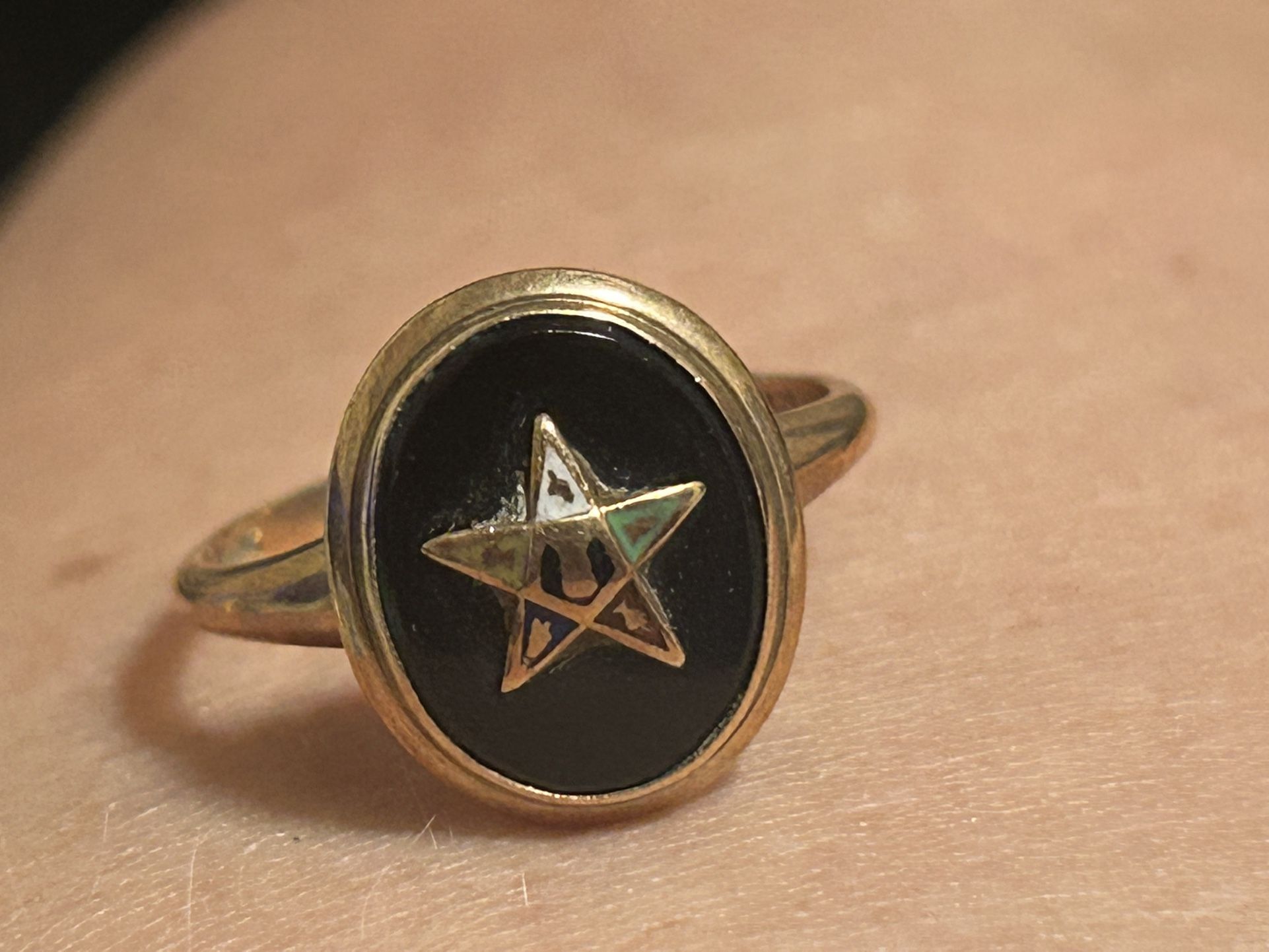 Eastern Star 100yr Old 10Kt Ring