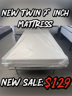 NEW TWIN 7” INCH MATTRESS
