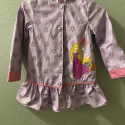 DISNEY TANGLED RAPUNZEL RAIN JACKET PRINCESS RAIN COAT