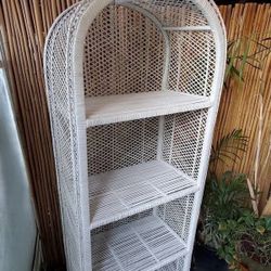 Vintage Wicker Shelf 70's