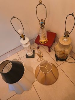 3 lovely lamps all 3 for 50a.00