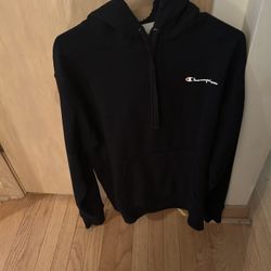 Black Champion Hoodie Size M