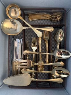 Gold Stainless Silverware 80 pcs