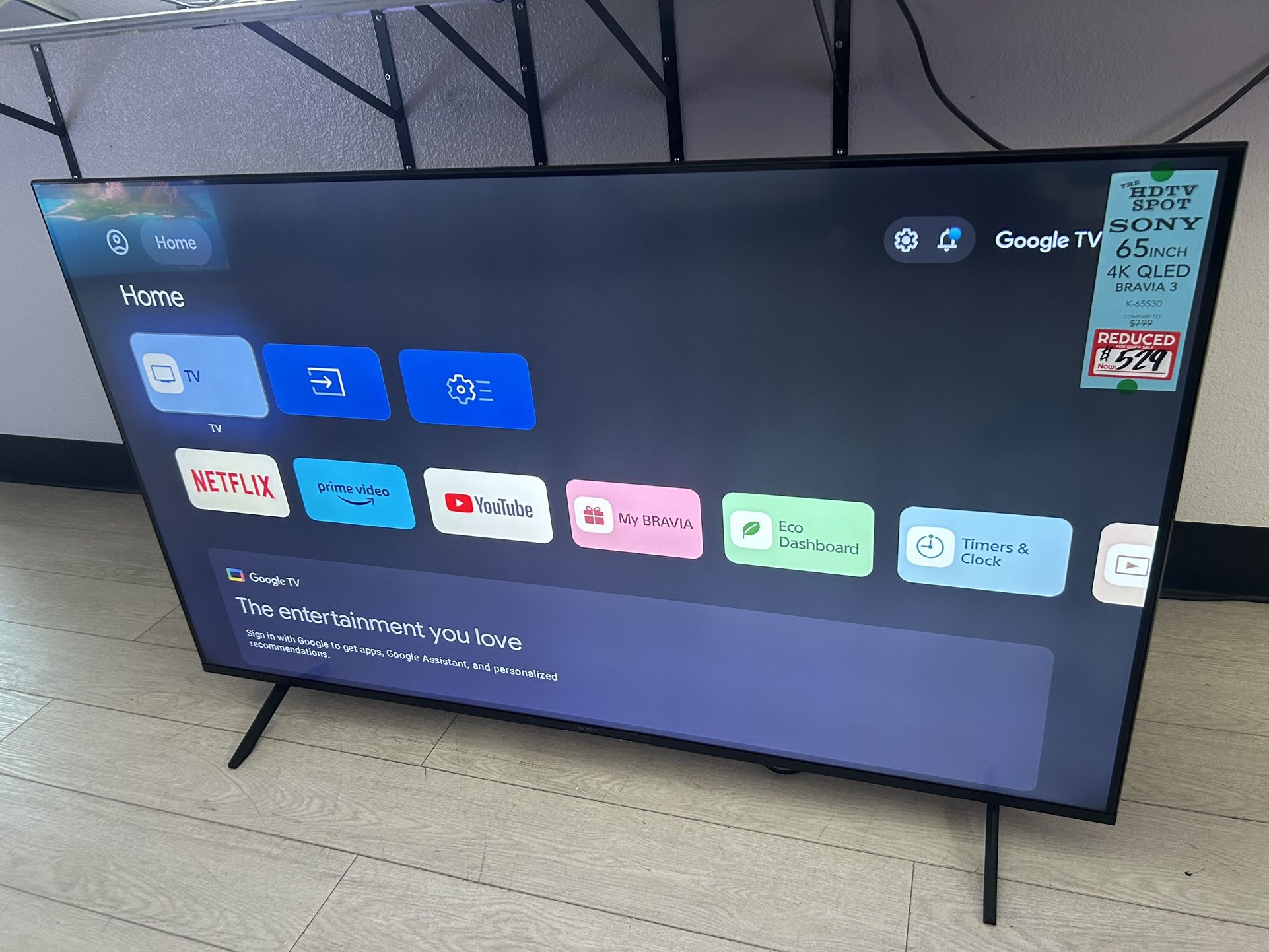 Sony 65-inch smart tv qled bravia-3