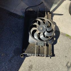 Radiator With Electrical Fan For Small Block 350