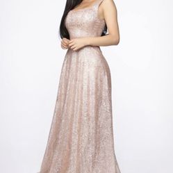 Fashion Nova Rose Gold Glitter dress