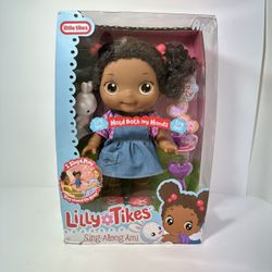 Little Tikes Sing-Along Ami Doll Lilly Girl Preschool 12 Inch Brown Hair Toy