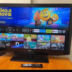 LG TV HD 42” - Great like New 42LD340H 1080 With New firestick and remote control  