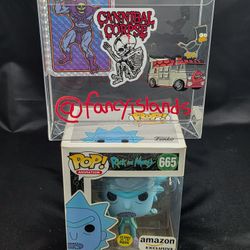 FREE Funko Pop! Vinyl: Rick and Morty - Hologram Rick Clone Glow in Dark Amazon #665