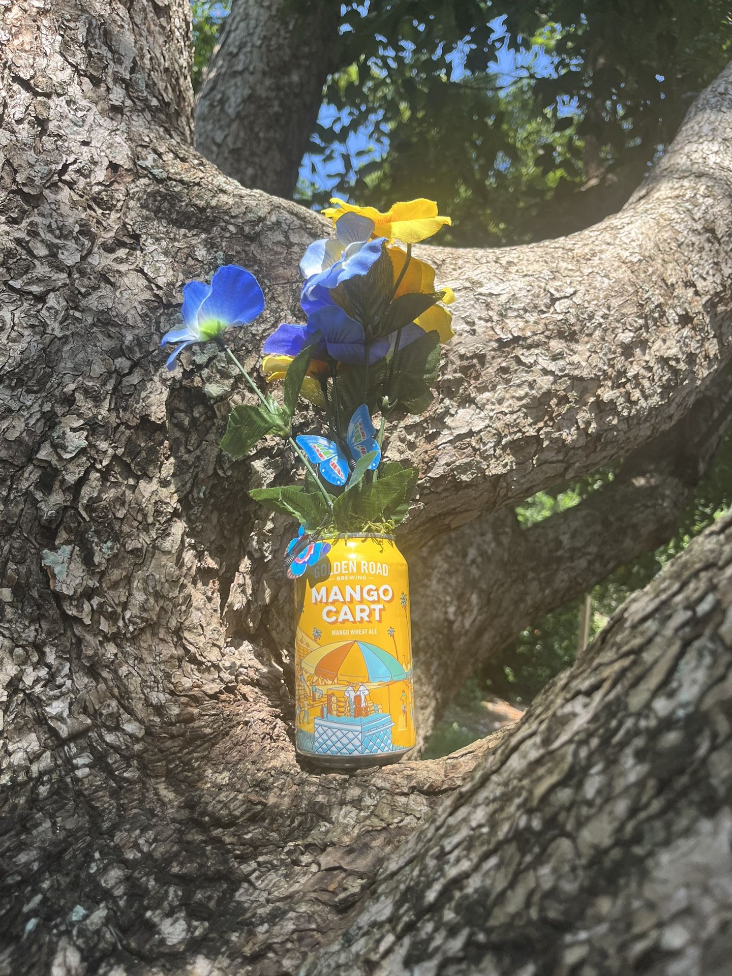 Mango Cart Flower Decor
