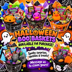 Halloween boo baskets