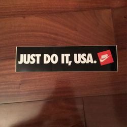 Just Do It, USA (bumper sticker)
