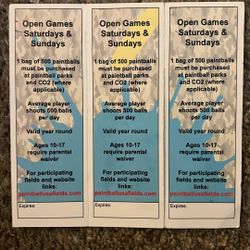 Paint Ball Day Passes