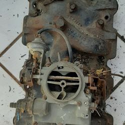 Manifold With Carb, Header, Valve Cover