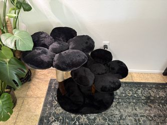 Black Flower Cat Tree Small