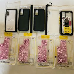 9 Cases For Samsung S20 6.2 1Defender Glitter Liquid Case And Clear.