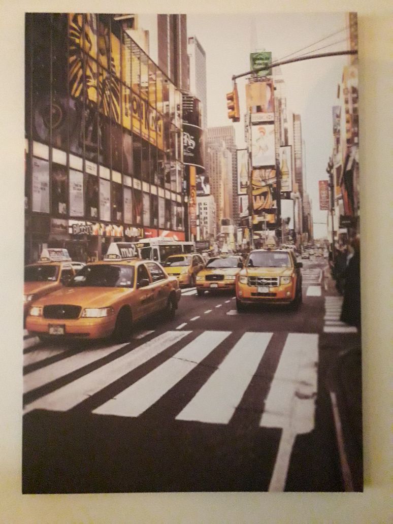 NYC Taxi Canvas Photo