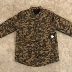 NEW Brixton Cass Jacket (CAMO) - Men’s Large - Snap Buttons