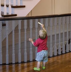 Baby Safety Banister Guard Rail Net, 18 Ft L X 2.66ft
