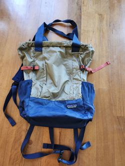 Patagonia lightweight travel tote backpack $80