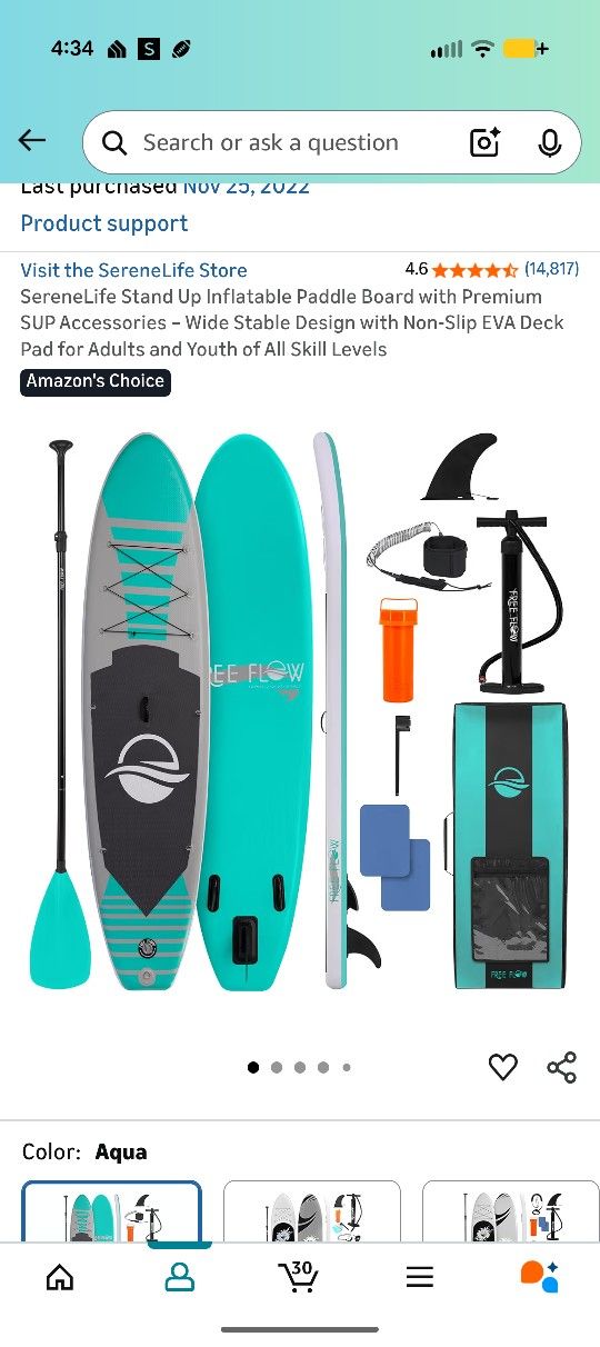 BRAND NEW Blow Up Hard Paddle Board