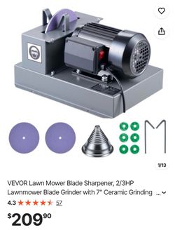 New Lawn Mover Blade Sharpener READ DESCRIPTION