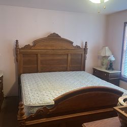 King Size Solid Wood Bed Frame