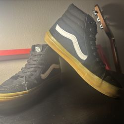 Vans Skate Sk8-high Tops Black/Brown Size 9 Men’s 