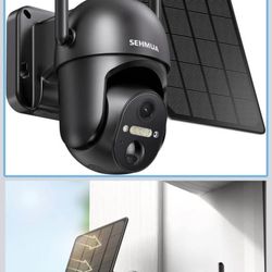 Solar Security Cameras Wireless Outdoor, 2K 360° View B P Outdoor Camera, WiFi Home Secu