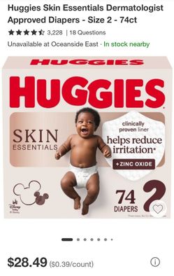 Huggies diapers size 2 -74cts