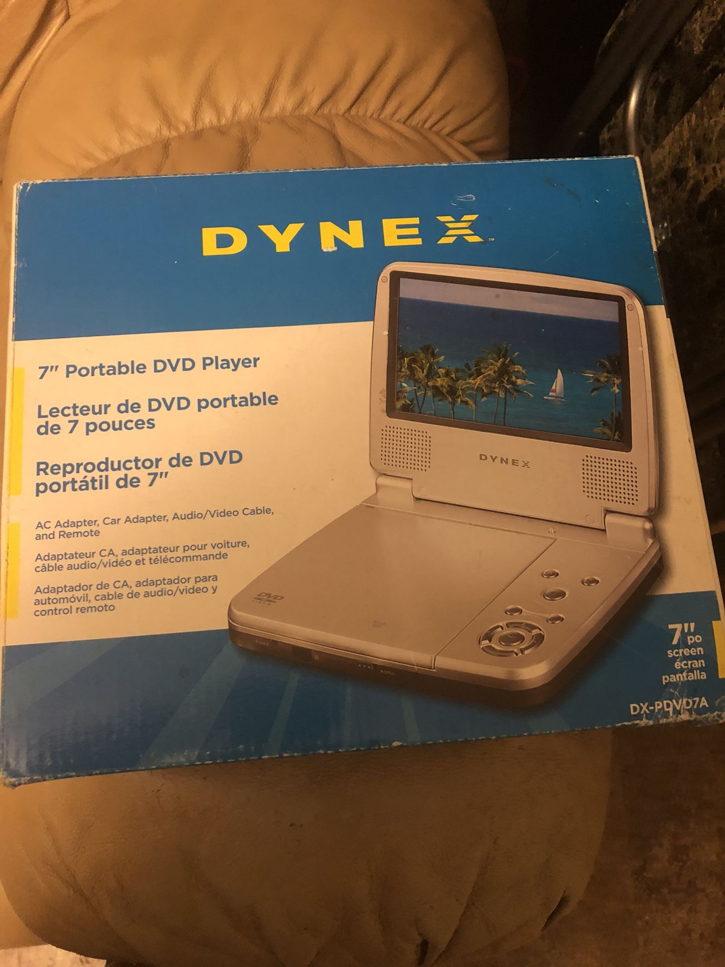 Dynex 7 inch portable DVD player