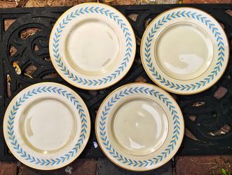Syracuse China Laurel SHERWOOD dinner plate set x 4 !