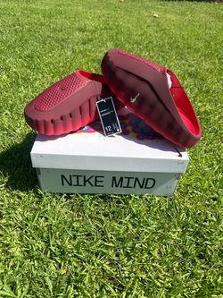 Red Nike Mind Slide